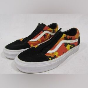 vans pop camo old skool - orange